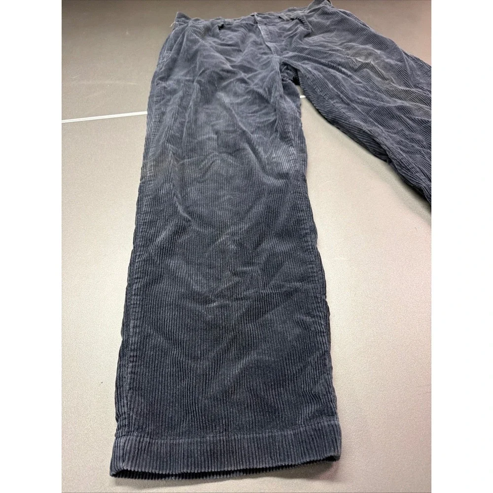 Polo Ralph Lauren Cords Gray Corduroy Pants Men's 34x30 Pleated Classic Fit